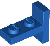 Bracket 1 x 2 with 1 x 2 Vertical Studs in Blue