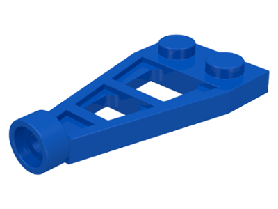Plate Special 1 x 2 with Long Stud Receptacle (Space Wing) in Blue