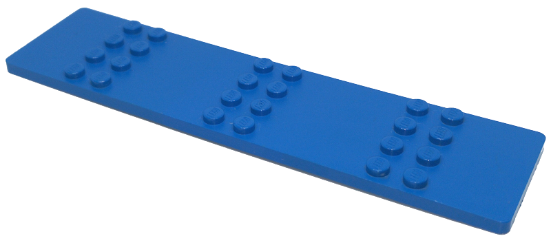 Plate Special 4 x 16 with 24 studs in Blue