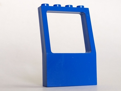 Fabuland, Window 2 x 4 x 5 with Square Top in Blue