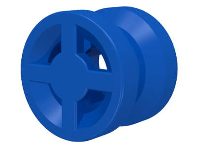 Wheel 8 x 6 in Blue