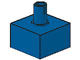 Brick Special 2 x 2 No Studs, Top Pin in Blue