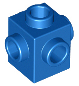 Brick Special 1 x 1 Studs on 4 Sides in Blue