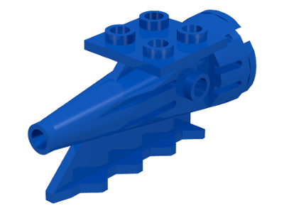 Tail 4 x 2 x 2, Rocket in Blue