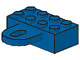 Brick Special 2 x 4 with Coupling, Female in Blue