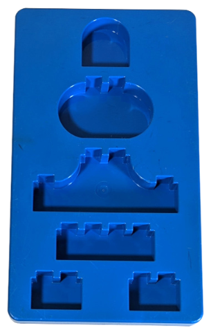 Duplo Tray, Shape Sorter in Blue