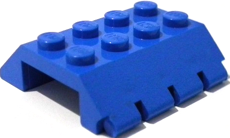 Slope 45° 4 x 4 Double with Hinge in Blue