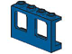 Window 1 x 4 x 2 Plane, Solid Studs in Blue