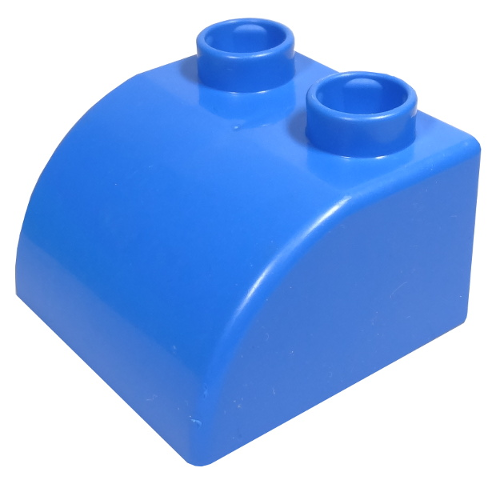 Quatro Brick 2 x 2 with Curve in Blue