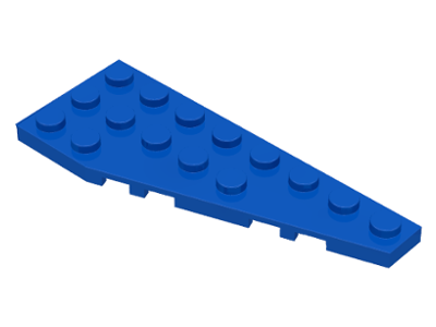 Wedge Plate 8 x 3, 22° Right in Blue