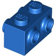 Brick Special 1 x 2 with Studs on 2 Sides in Blue