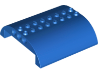 Brick Curved 8 x 8 x 2 Double in Blue