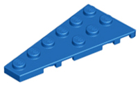 Wedge Plate 6 x 3 Left in Blue