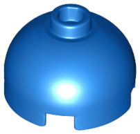 Brick Round 2 x 2 Dome Top, Vented Stud in Blue