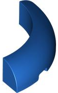 Brick Round Corner 4 x 4 x 1 in Blue