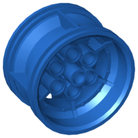 Wheel 43.2 x 26 Technic Racing Small with 6 Pinholes in Blue