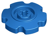 Technic Tread Sprocket Wheel Small 6 Tooth in Blue
