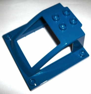 Duplo Windscreen 6 x 6 x 2 with 2 x 2 Studs on Top in Blue