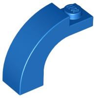 Brick Arch 1 x 3 x 2 Curved Top in Blue