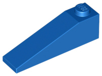 Brick Sloped 18° 4 x 1 in Blue