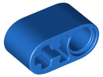 Technic Beam 1 x 2 Thick with Pin Hole and Axle Hole in Blue