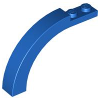 Brick Arch 1 x 6 x 3 1/3 Curved Top in Blue