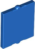 Glass for Window 1 x 2 x 2 Flat in Blue
