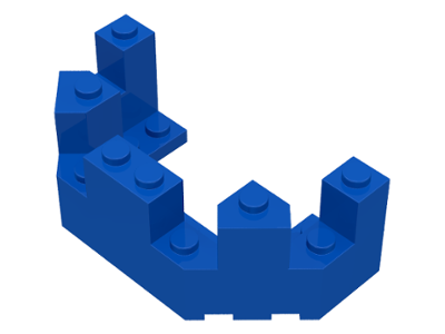 Castle Turret Top 4 x 8 x 2 1/3 in Blue