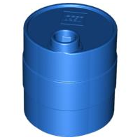 Duplo Container Oil Drum 2 x 2 x 2 in Blue