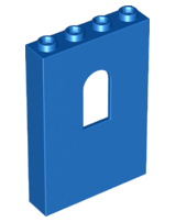 Panel 1 x 4 x 5 with Arched Window in Blue