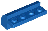 Brick Curved 2 x 4 x 1 1/3 in Blue