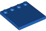 Plate Special 4 x 4, Studs on One Edge Plain] in Blue
