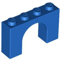Brick Arch 1 x 4 x 2 in Blue