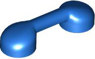 Bar 1 x 3 (Radio Handle, Phone Handset) in Blue