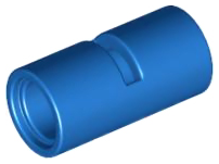 Technic Pin Connector Round [Slotted] in Blue