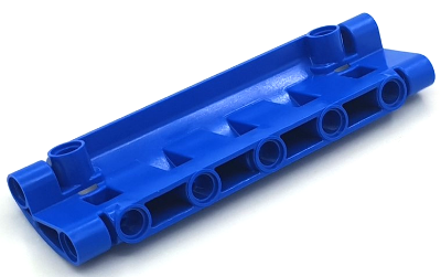 Technic Panel Curved 11 x 3 with 2 Pin Holes through Panel Surface in Blue