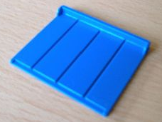 Duplo Train Freight Container Side Panel in Blue