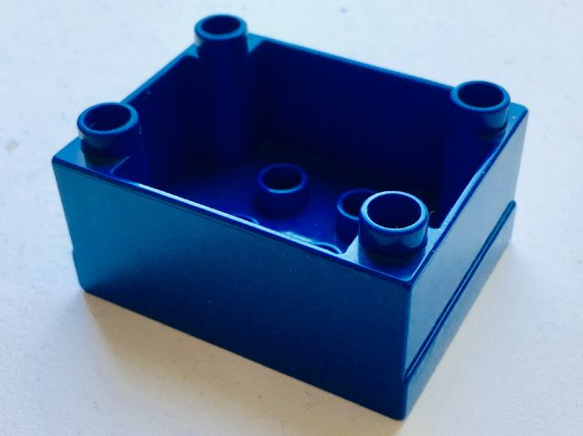 Duplo Train Locomotive Cabin Base in Blue