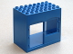Duplo Building 4 x 8 x 6 with Front Door and Window in Blue