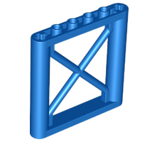 Support 1 x 6 x 5 Girder Rectangular in Blue