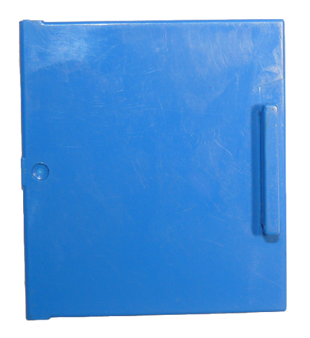 Duplo Door, Cabinet 3 x 3.5 in Blue