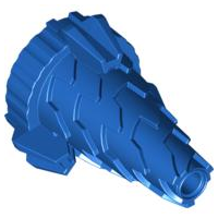 Cone Jagged, Drill Tip in Blue