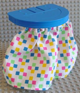 Duplo Shower Curtains, with Plate 6 x 5 in Blue