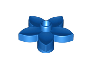 Duplo Plant, Flower with 1 Top Stud in Blue