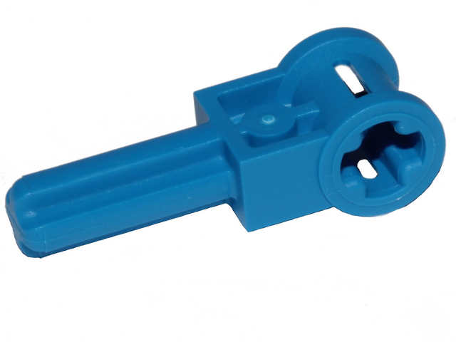 Technic Axle 1.5 with Perpendicular Axle Connector (Technic Pole Reverser Handle) in Blue