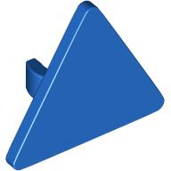 Road Sign Clip-on 2.2 x 2.667 Triangular with Open O Clip in Blue