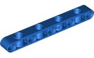 Technic Beam 1 x 9 Thick with Alternating Holes in Blue