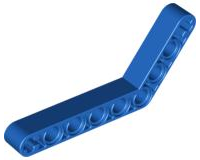 Technic Beam 1 x 9 Bent (6 - 4) Thick in Blue