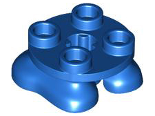 Feet, 2 x 2 x 2/3 with 4 Studs on Top in Blue
