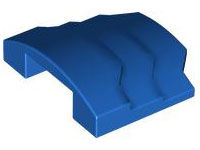 Brick Curved 4 x 3 with 3 Layers, 1 x 3 Cutout on Underside in Blue